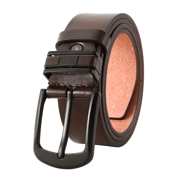 Ceinture en cuir marron élégante