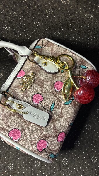 Sac bandoulière cerises élégantes