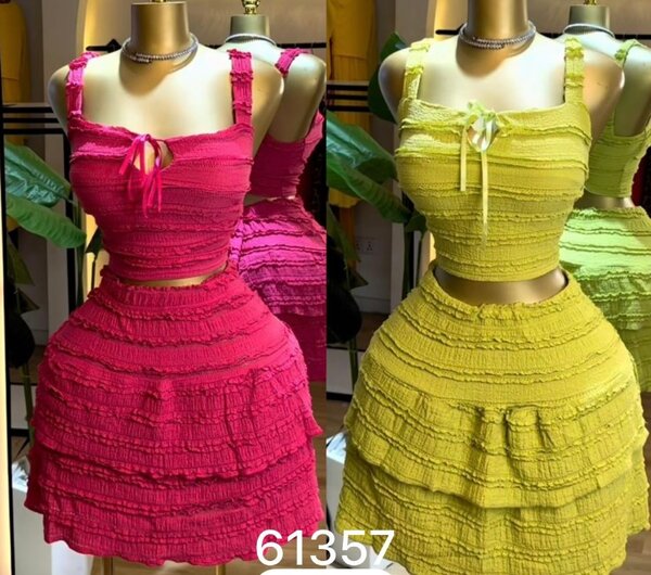 Ensemble Jupe Volantée Femme