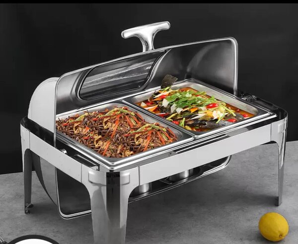 Silver cheffing dishes