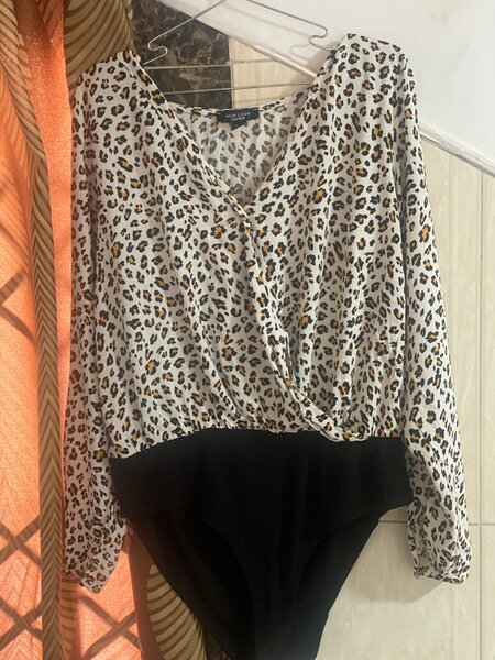 New look Leopard print Curve Bodysuit