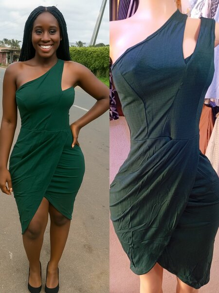 Robe asymétrique élégante