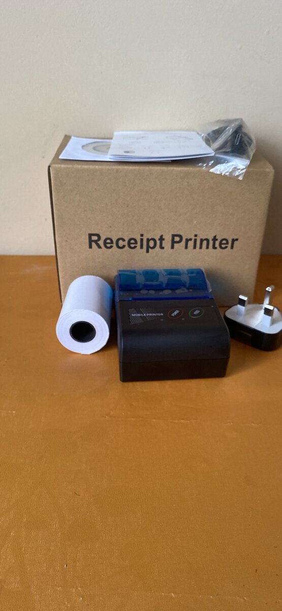 Rechargeable receipt printer