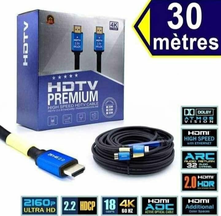 Câble HDMI 4K 30M HDTV