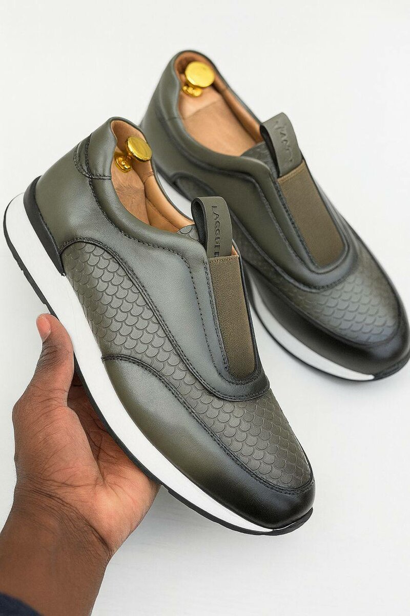 Sneakers élégants en cuir