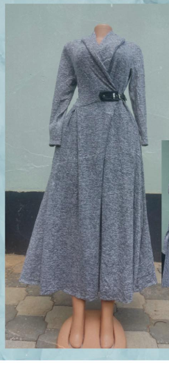 gray dress, size M
