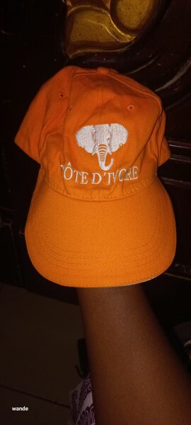 Casquette orange Côte d'Ivoire