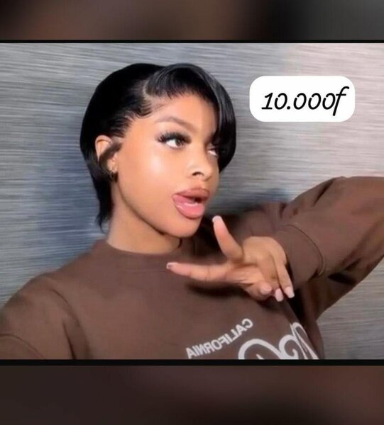 Perruque humaine coupe