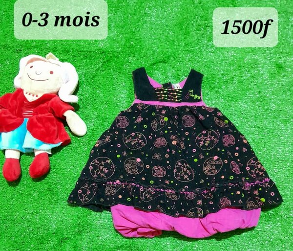 Robe pour fille, 0-3 mois