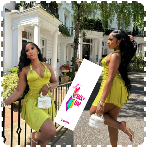 Robe d'été chic jaune