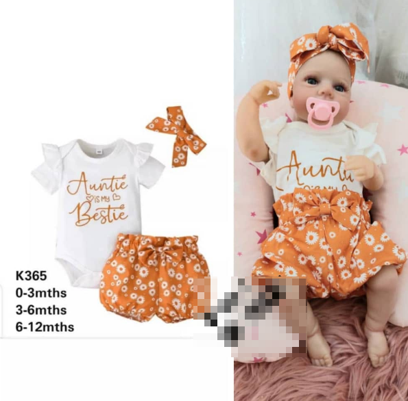 brown and white set of clothes