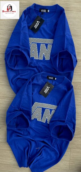 T-shirt bleu à motif VANS