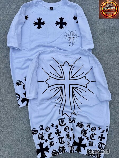 T-shirt homme oversize croix