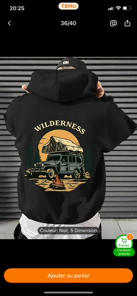 Sweat à Capuche Wilderness