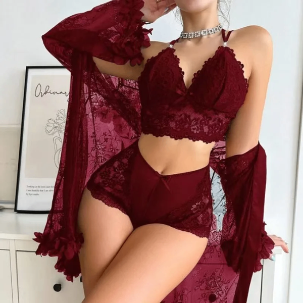 Ensemble lingerie dentelle sexy