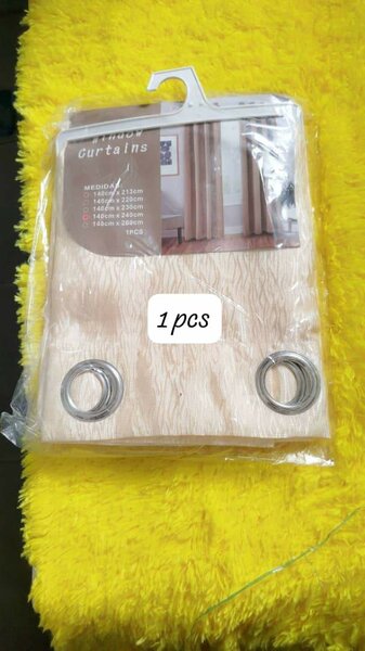 Rideau à œillets beige