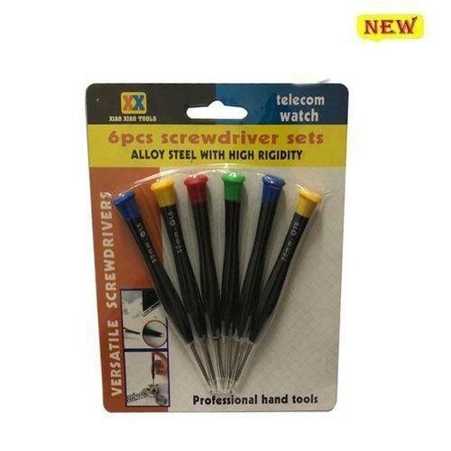 Petit Tournevis De Précision 6 Pces Pour Montre  Téléphone