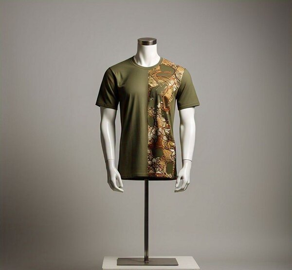 Afrikhadi Tshirt inspired by African fabrics.