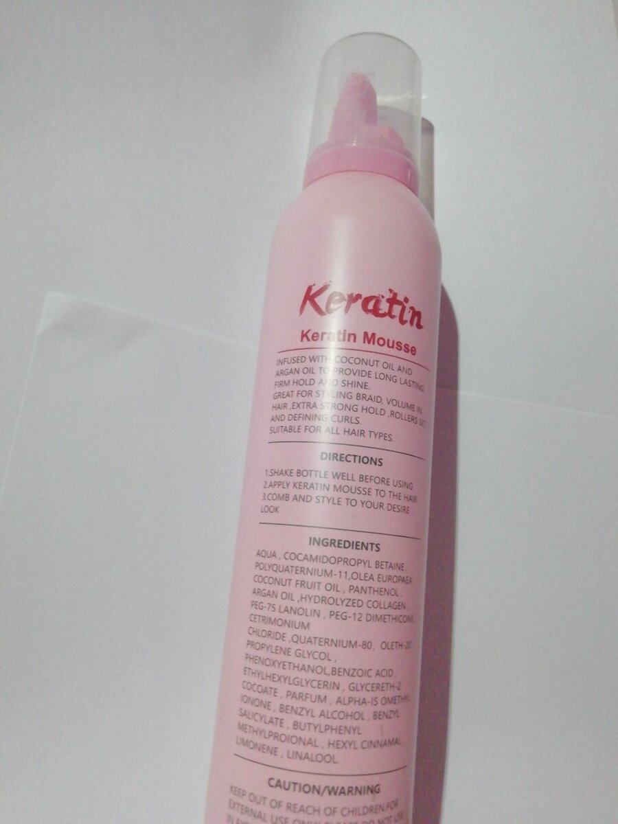 Keratin Hair Mousse 300ml