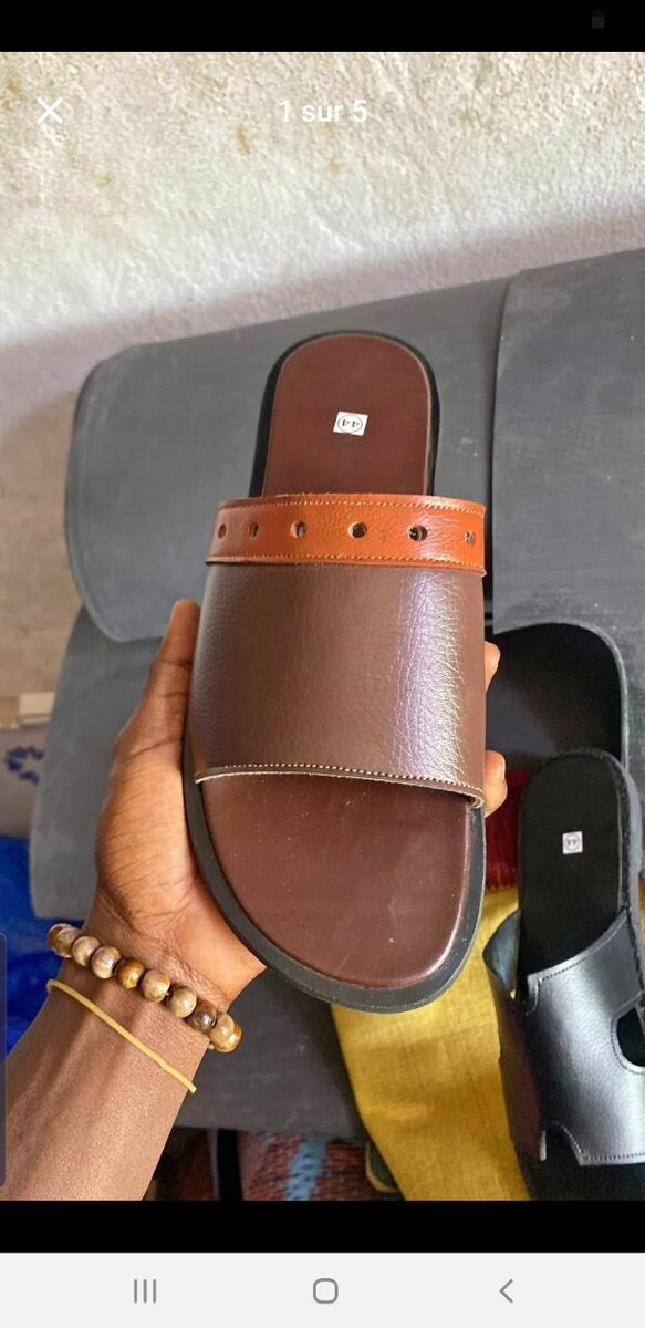 Sandales en cuir pour hommes