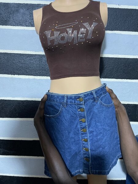 Jupe en jean décontractée