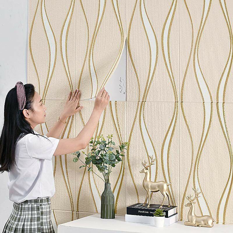 Elegant 3D foamy wallpaper stickers/ panels