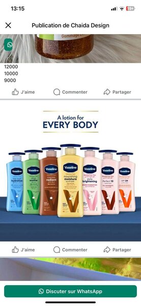 Lotion hydratante Vaseline
