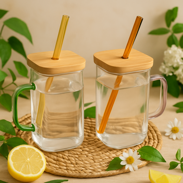 Mugs de cocktails en verre