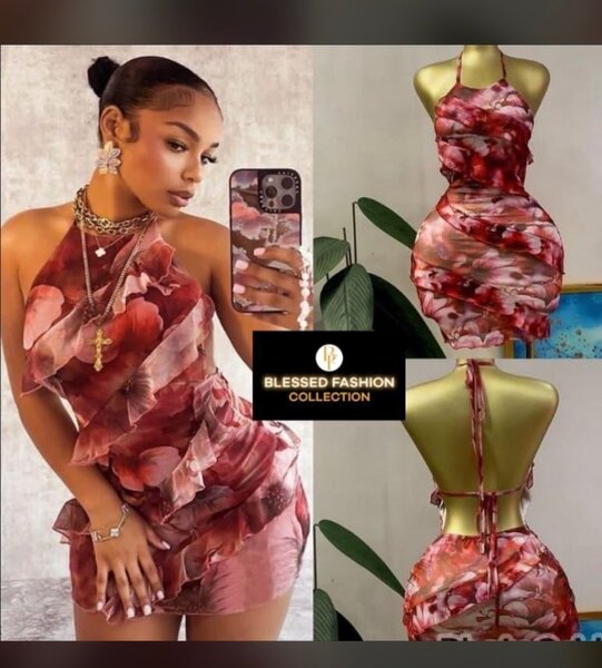 Robe Évasée Florale Élégante