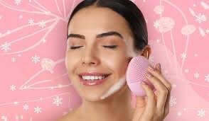 Silicon face scrub brush