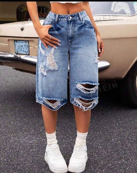 Thrift Distressed Shorts