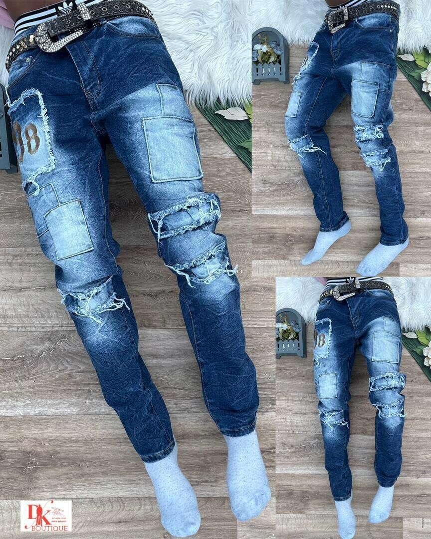 Jeans slim déchirés homme