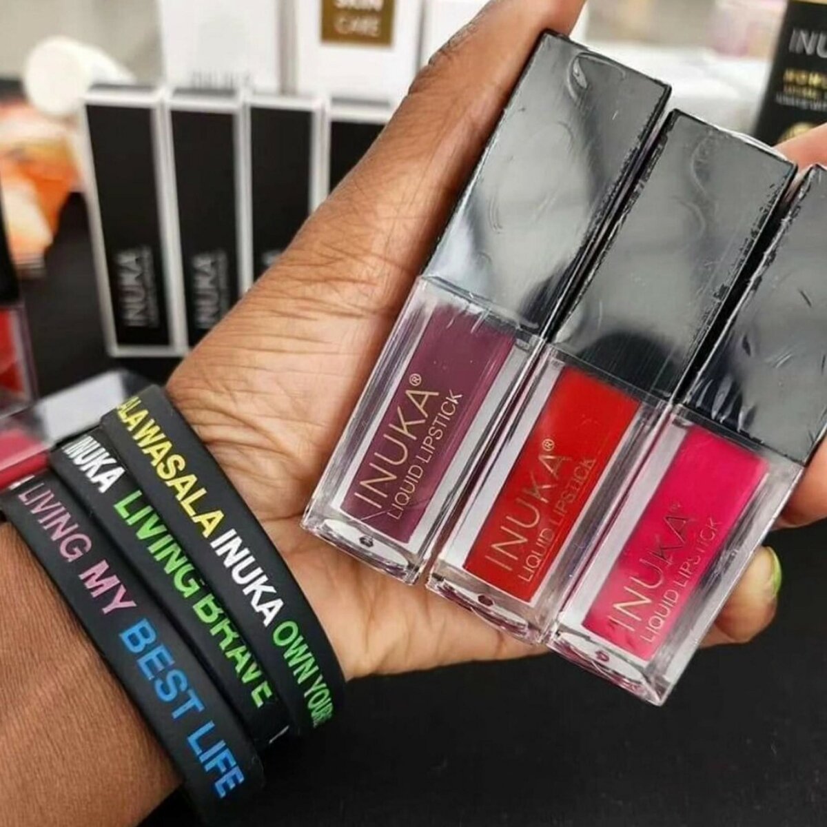 Inuka lipsticks matte and satin