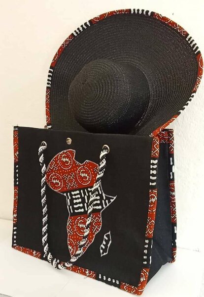 Ensemble Sac et Chapeau Afrique