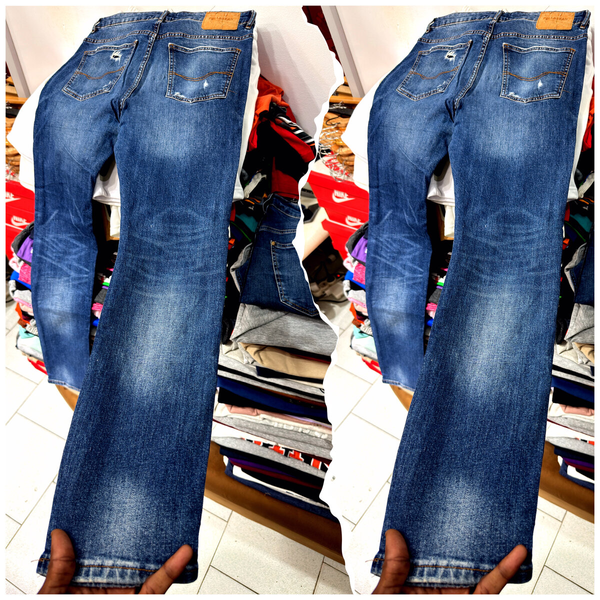 Jeans déchirés tendance