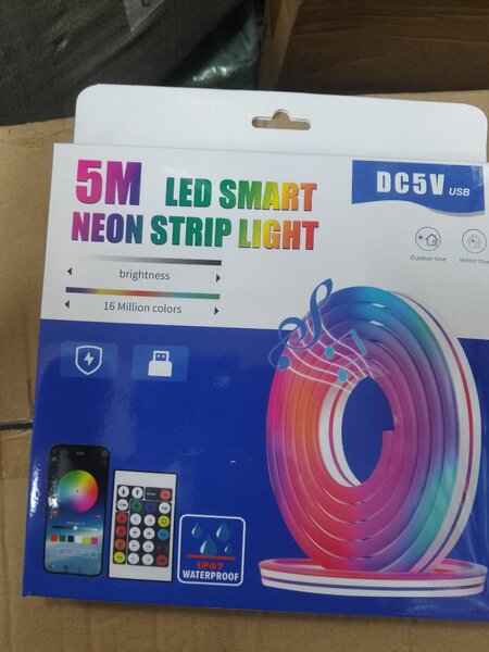 Bande LED Néon 5m, USB, Étanche