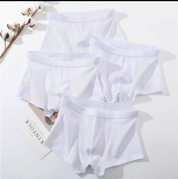 Sous vêtements en coton respirant, boxers hommes.