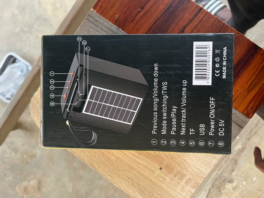 Enceinte Sans Fil Solaire 20W