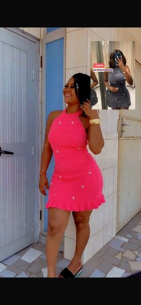 Robe moulante rose élégante