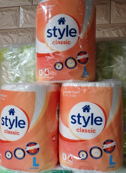 Essuie-tout Style Jumbo L(3pc)