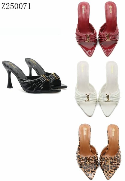 Mules à talons léopard chic