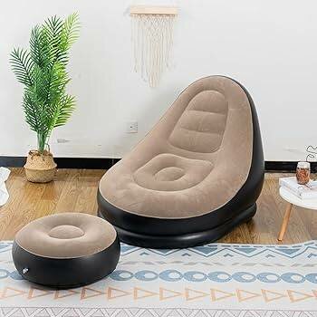 Canapé gonflable pour rangement portable.