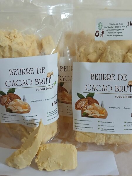 Beurre de Cacao Brut 1kg