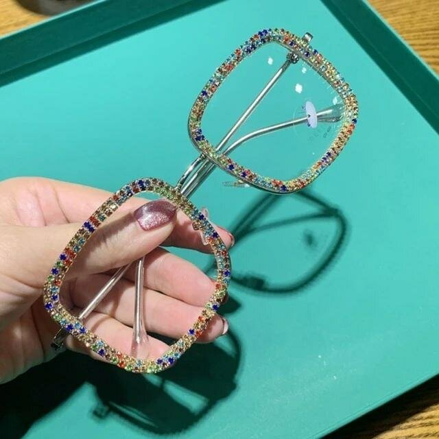 Lunettes Carrées Strassées