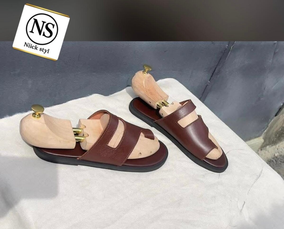 Sandales élégantes en cuir pour hommes