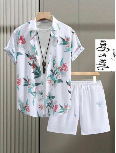 Ensemble Chemise Hawaïenne