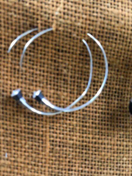 Boucles d'oreilles élégantes en acier inoxydable