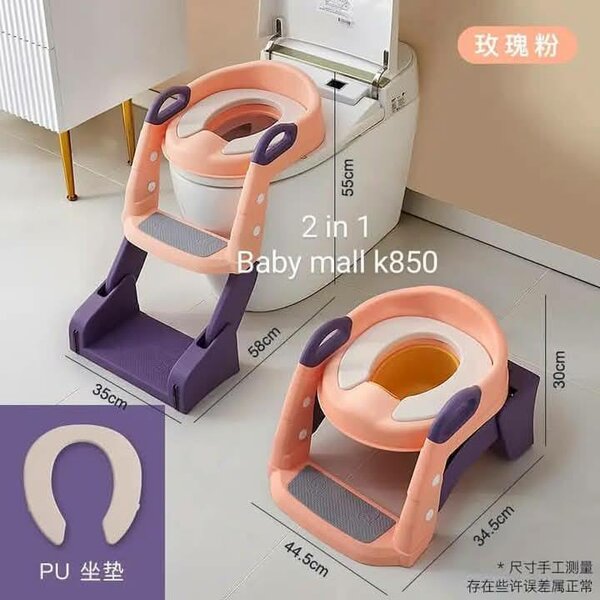 2 in 1 potty training seat with step stool ladder