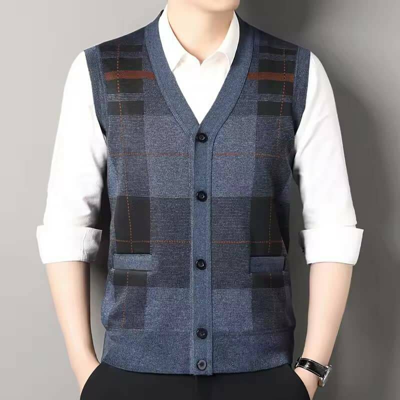 Gilet en maille pour homme élégant