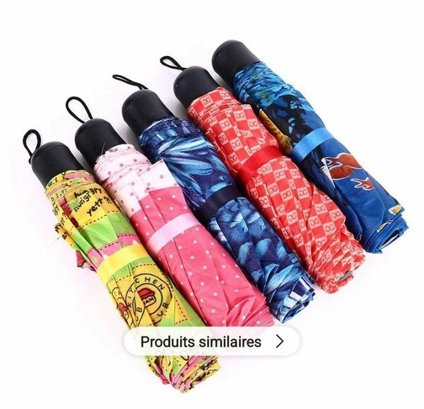 Parapluies pliables colorés